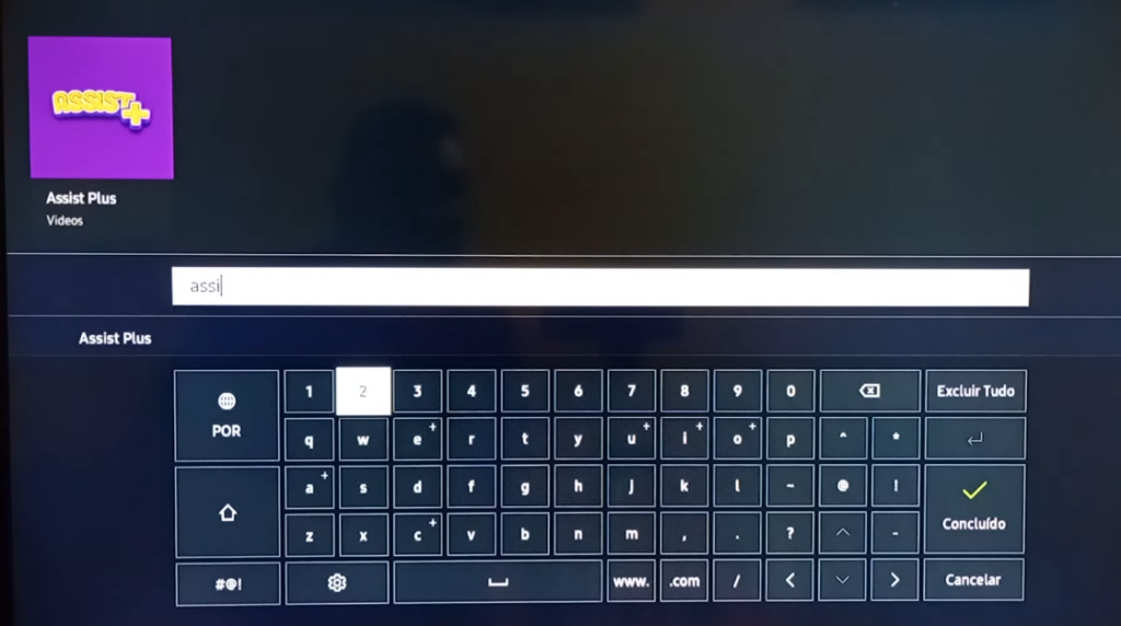IPTV Teste Assist+ na Samsung